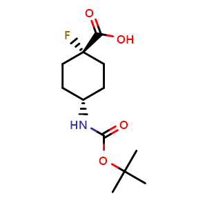 cis-4-{[(tert-butoxy)carbonyl]amino}-1-fluorocyclohexane-1-carboxylic acid