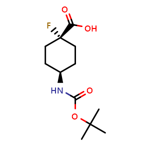 trans-4-{[(tert-butoxy)carbonyl]amino}-1-fluorocyclohexane-1-carboxylic acid