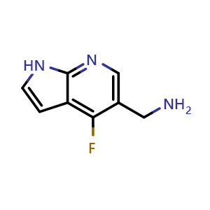 {4-fluoro-1H-pyrrolo[2,3-b]pyridin-5-yl}methanamine