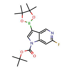 tert-butyl 6-fluoro-3-(4,4,5,5-tetramethyl-1,3,2-dioxaborolan-2-yl)-1H-pyrrolo[3,2-c]pyridine-1-carboxylate