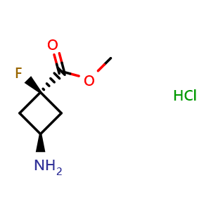 methyl cis-3-amino-1-fluorocyclobutane-1-carboxylate hydrochloride