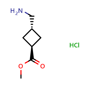 methyl trans-3-(aminomethyl)cyclobutane-1-carboxylate hydrochloride