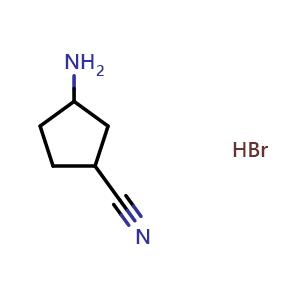 3-aminocyclopentane-1-carbonitrile hydrobromide