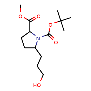 1-tert-butyl 2-methyl 5-(3-hydroxypropyl)pyrrolidine-1,2-dicarboxylate