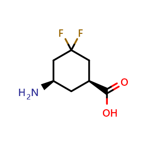 cis-5-amino-3,3-difluorocyclohexane-1-carboxylic acid