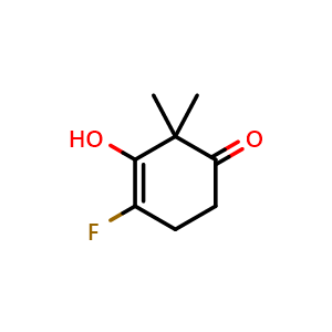 4-fluoro-3-hydroxy-2,2-dimethylcyclohex-3-en-1-one