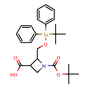1-[(tert-butoxy)carbonyl]-2-{[(tert-butyldiphenylsilyl)oxy]methyl}azetidine-3-carboxylic acid