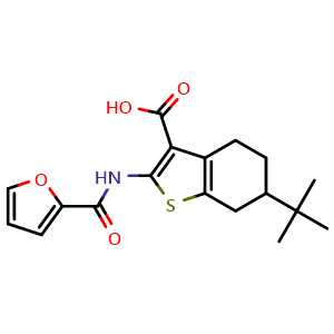 Chemical structure of CaCCinh-A01 , CAS 407587-33-1, AChemBlock P50922