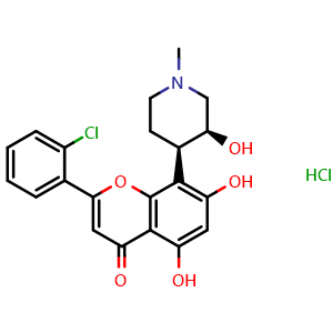 Chemical structure of Alvocidib hydrochloride , CAS 131740-09-5, AChemBlock P50930