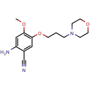 2-amino-4-methoxy-5-(3-morpholinopropoxy)benzonitrile