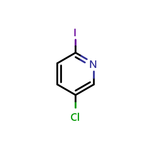 Chemical structure of 5-chloro-2-iodopyridine , CAS 244221-57-6, AChemBlock P50959