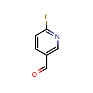 Chemical structure of 2-fluoropyridine-5-carboxaldehyde , CAS 677728-92-6, AChemBlock P50975
