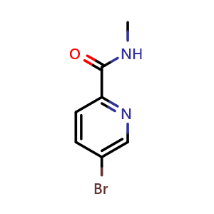 Chemical structure of 5-bromo-n-methylpicolinamide , CAS 845305-87-5, AChemBlock P50985