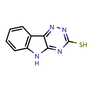 Chemical structure of 9h-1,3,4,9-tetraaza-fluorene-2-thiol , CAS 28668-95-3, AChemBlock P51018