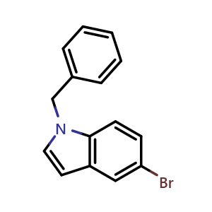 Chemical structure of 1-benzyl-5-bromo-1h-indole , CAS 10075-51-1, AChemBlock P51024