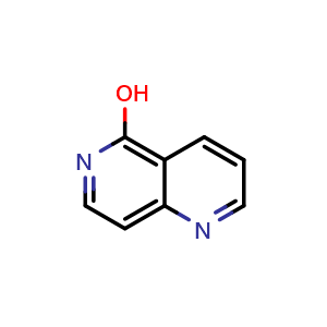 Chemical structure of 1,6-naphthyridin-5-ol , CAS 23616-31-1, AChemBlock P51100