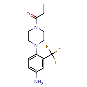 1-(4-(4-amino-2-(trifluoromethyl)phenyl)piperazin-1-yl)propan-1-one