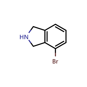 Chemical structure of 4-bromoisoindoline , CAS 127168-81-4, AChemBlock P51178
