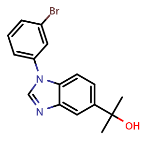 2-(1-(3-bromophenyl)-1h-benzo[d]imidazol-5-yl)propan-2-ol