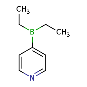 Chemical structure of 4-(diethylboranyl)pyridine , CAS 93830-58-1, AChemBlock P51207