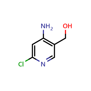 Chemical structure of (4-amino-6-chloropyridin-3-yl)methanol , CAS 846036-96-2, AChemBlock P51215
