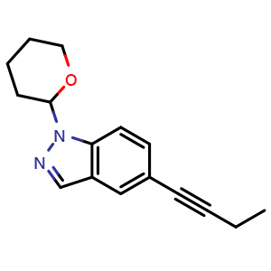 5-(But-1-yn-1-yl)-1-(tetrahydro-2H-pyran-2-yl)-1H-indazole