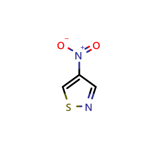 Chemical structure of 4-nitroisothiazole , CAS 931-07-7, AChemBlock P51260