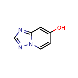 Chemical structure of [1,2,4]triazolo[1,5-a]pyridin-7-ol , CAS 1033810-70-6, AChemBlock P51280