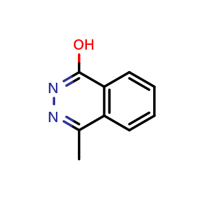 Chemical structure of 4-methylphthalazin-1-ol , CAS 5004-48-8, AChemBlock P51281