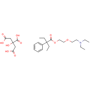 Chemical structure of Oxeladin Citrate , CAS 52432-72-1, AChemBlock P51285
