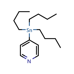 Chemical structure of 4-(Tributylstannyl)pyridine , CAS 124252-41-1, AChemBlock P51331
