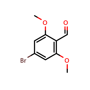 Chemical structure of 4-bromo-2,6-dimethoxybenzaldehyde , CAS 1354050-38-6, AChemBlock P51347