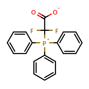 Chemical structure of (Triphenylphosphonio)difluoroacetate , CAS 1449521-05-4, AChemBlock P51371