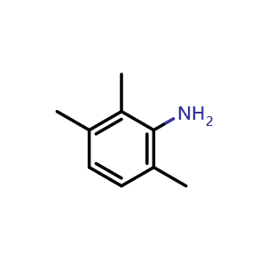 Chemical structure of 2,3,6-trimethyl-benzenamine , CAS 18102-21-1, AChemBlock P51383