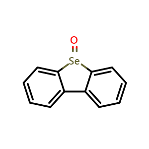 Chemical structure of dibenzoselenophene 5-oxide , CAS 30467-70-0, AChemBlock P51386