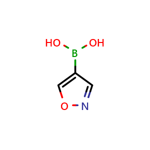 Chemical structure of Isoxazole-4-boronicacid , CAS 1008139-25-0, AChemBlock P51400
