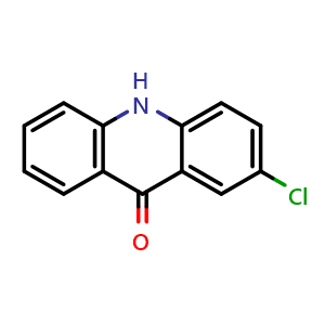 Chemical structure of 2-Chloroacridin-9(10H)-one , CAS 7497-52-1, AChemBlock P51435