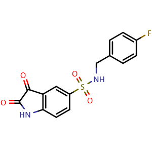 N-(4-fluorobenzyl)-2,3-dioxoindoline-5-sulfonamide