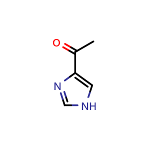 Chemical structure of 4-Acetylimidazole , CAS 61985-25-9, AChemBlock P51504