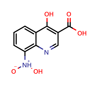 4-Hydroxy-8-(hydroxy(oxido)amino)-3-quinolinecarboxylic acid