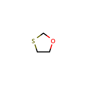 Chemical structure of 1,3-oxathiolane , CAS 2094-97-5, AChemBlock P51538