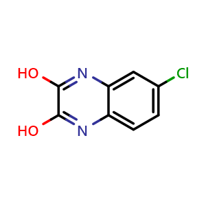 Chemical structure of 6-chloroquinoxaline-2,3-diol , CAS 6639-79-8, AChemBlock P51549
