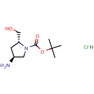 (2R,4S)-tert-butyl 4-amino-2-(hydroxymethyl)pyrrolidine-1-carboxylate hydrochloride