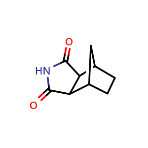 Chemical structure of endo-2,3-NorbornanedicarboxiMide , CAS 28871-95-6, AChemBlock P51588