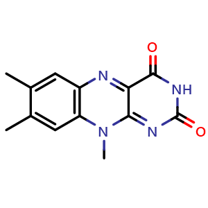 Chemical structure of LUMIFLAVINE , CAS 1088-56-8, AChemBlock P51629
