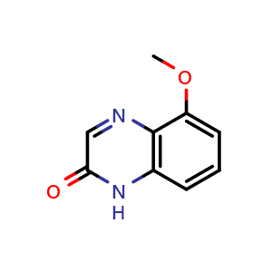 Chemical structure of 5-methoxyquinoxalin-2(1H)-one , CAS 76052-79-4, AChemBlock P51637