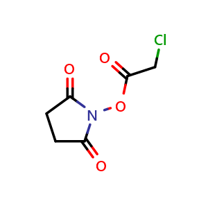 Chemical structure of N-(Chloroacetoxy)succinimide , CAS 27243-15-8, AChemBlock P51640