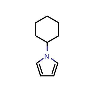 Chemical structure of 1-cyclohexyl-1H-pyrrole , CAS 31708-14-2, AChemBlock P51665