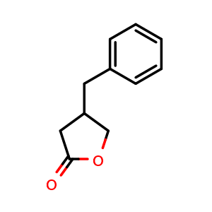Chemical structure of 4-benzyloxolan-2-one , CAS 22530-98-9, AChemBlock P51671