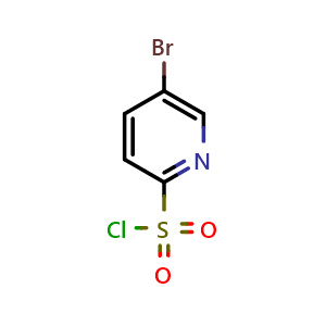 Chemical structure of 5-bromopyridine-2-sulfonyl chloride , CAS 874959-68-9, AChemBlock P51672
